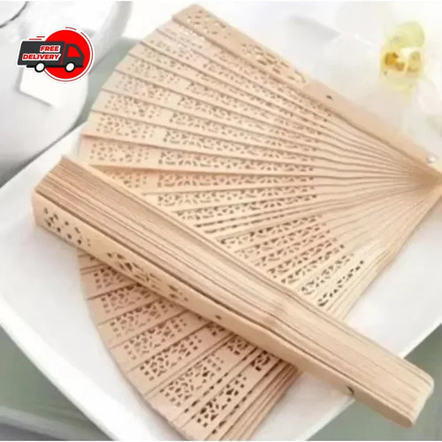 Fragrant wooden folding fan - wooden,